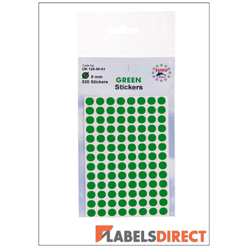 Leaf Green Dot Stickers