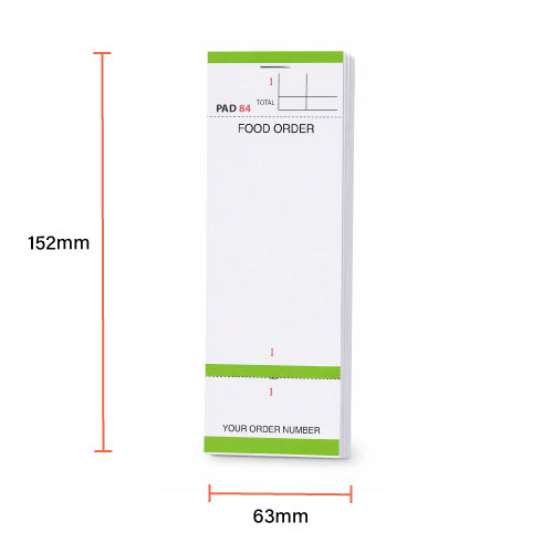 PAD84-100 - Single Copy Tear-Off Slip Pads