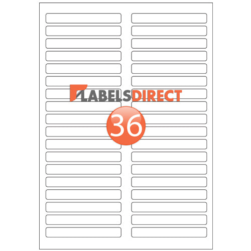 VSL36SB - Round Cornered Labels 90mm x 12mm