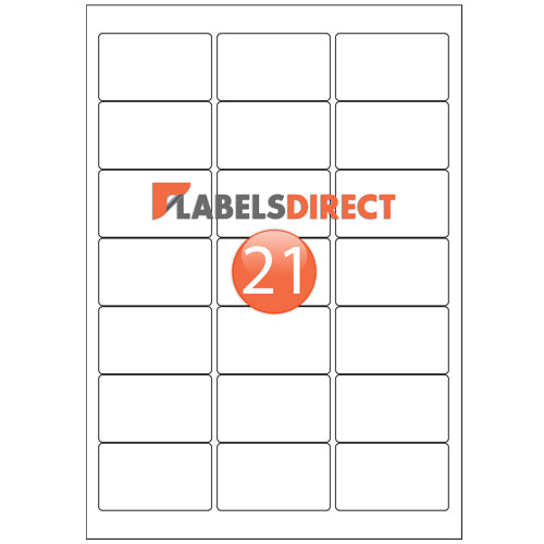 LL21 - Round Cornered Labels 63.5mm x 38.1mm