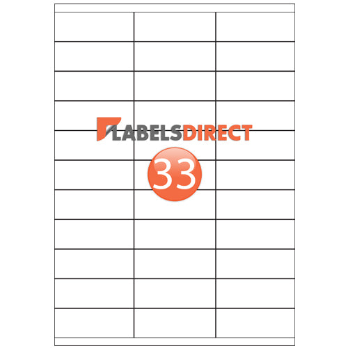 VSL33S - Selvedged Labels 70mm x 25.4mm