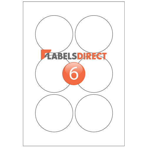 SLR76 - Round Labels Diameter 76mm