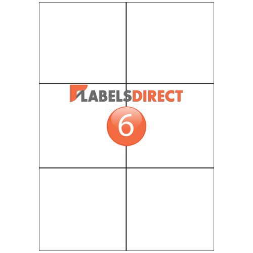 EL6 - Square Cornered Labels 105mm x 99.48mm