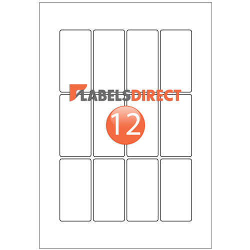 SLd38-75 - Rectangle Labels 38mm x 75mm