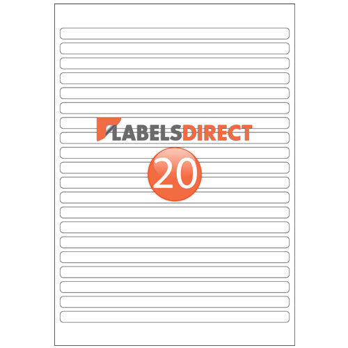 SLd10-200 - Rectangle Labels 200mm x 10mm