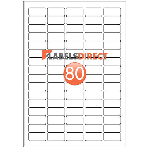 SLi80 - Round Cornered Labels 35.6mm x 16.9mm