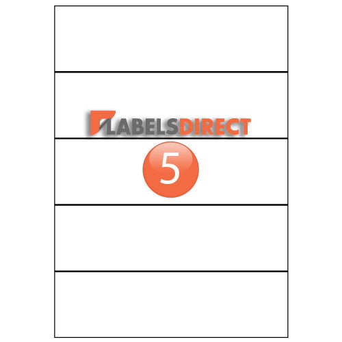 XEL5 - Square Cornered Labels 210mm x 59.69mm