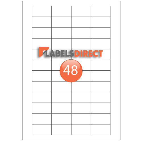 XLD-23-42 Square Cornered Labels 42mm x 23mm