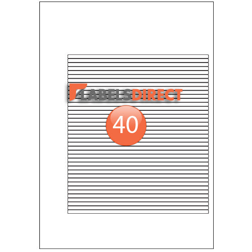 XLD-5-170 Square Cornered Labels 170mm x 4.8mm