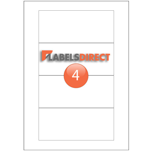 XLD-65-150 Square Cornered Labels 150mm x 65mm