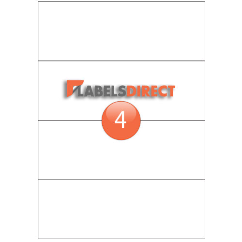 XLD-74-210 Square Cornered Labels 210mm x 74.61mm