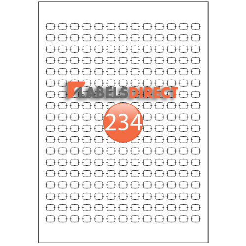 XLD-8-10 Round Cornered Labels 10mm x 8mm