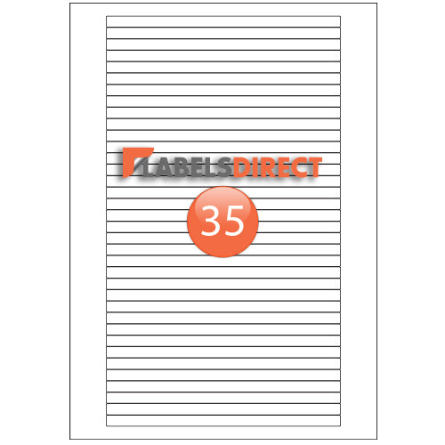 XLD-8-160 Round Cornered Labels 160mm x 7.786mm
