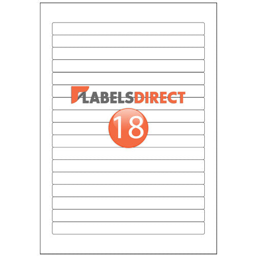 SLd15-181 - Rectangle Labels 181mm x 15mm