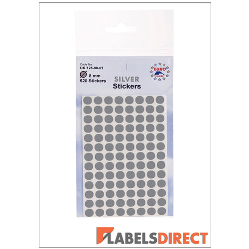 Silver Dot Stickers