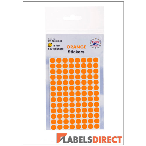 Orange Dot Stickers