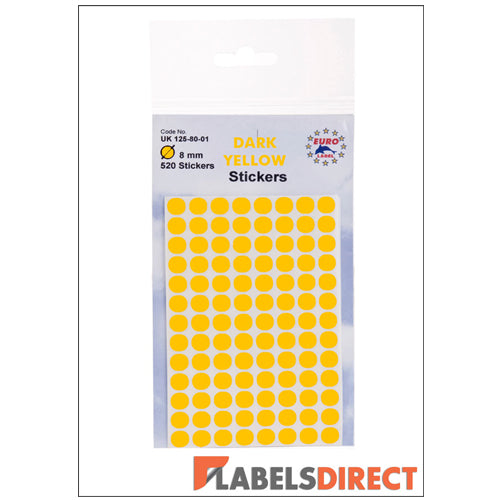 Daffodil Yellow Dot Stickers