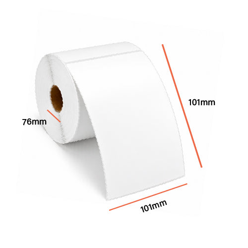 DT101x101 76MM CORE - 101x101mm Direct Thermal Labels
