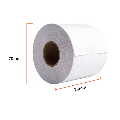 TR76x70-1PLY - Bond Paper rolls, 76x70x12mm