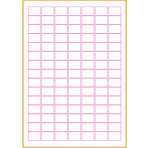 A4X-18-25 Round Cornered Labels 18mm x 25mm with Window Trim