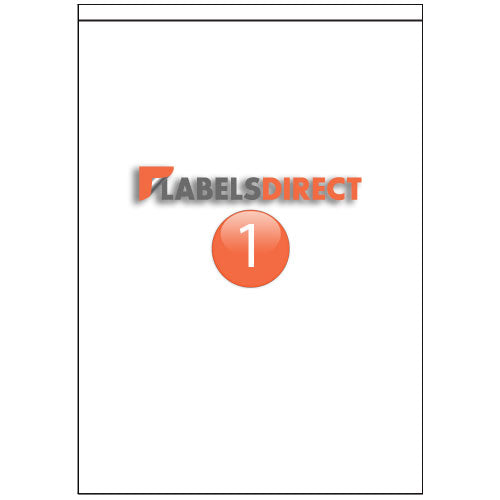 EL1S - A4 Label with Selvedge 210mm x 287mm