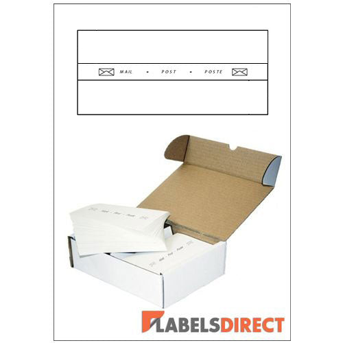 PBD3 - Extra Long Double Franking Labels 222.25mm x 44mm