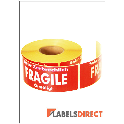 LD-SPL07 - Fragile Packaging Labels 136mm x 50mm