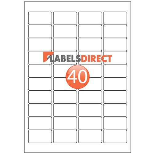 LL40 - Round Cornered Labels 45.7mm x 25.4mm