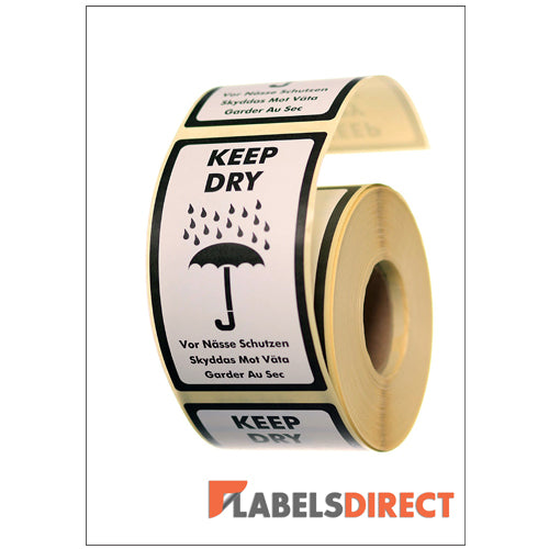 LD-PL04 - Keep Dry Packaging Labels 120mm x 70mm