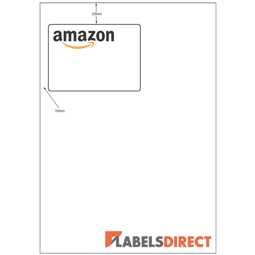 Amazon Integrated Label Sheet. 80mm x 110mm