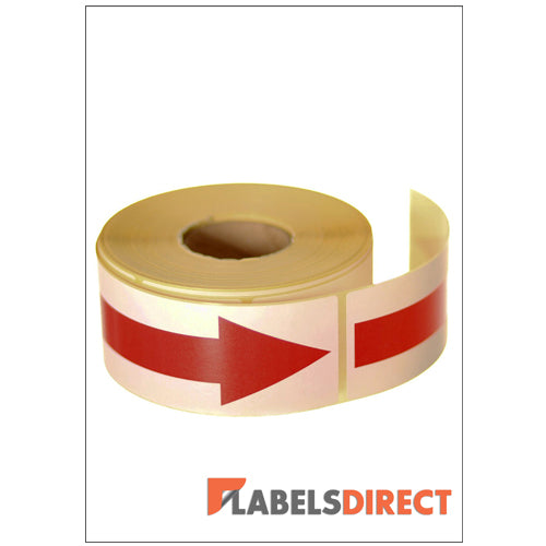 LD-SPL01 - This Way Up Arrow Packaging Labels 136mm x 50mm