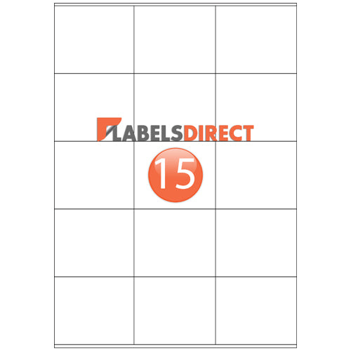 EL15S - Selvedge & Square Cornered Labels 70mm x 50mm