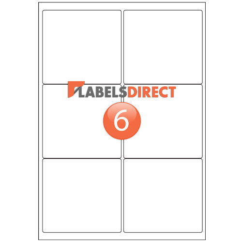 LL6 - Round Cornered Labels 99.1mm x 93.1mm