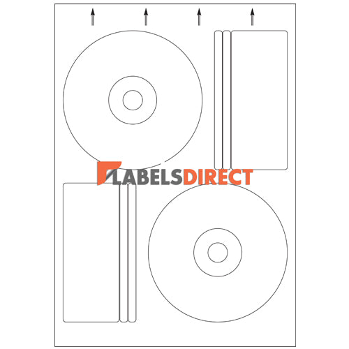 SL2P - Press-It Compatible CD/DVD Labels 118mm