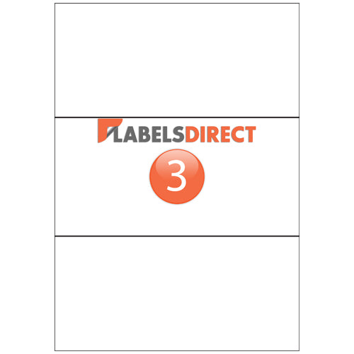 EL3 - Square Cornered Labels 210mm x 99.48mm