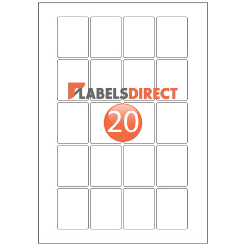 SLd38-50 - Rectangle Labels 38.07mm x 50mm