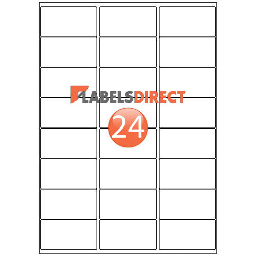 SL24hs - Round Cornered Labels 67mm x 36mm