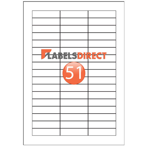 SLi51 - Square Cornered Labels 57mm x 15mm