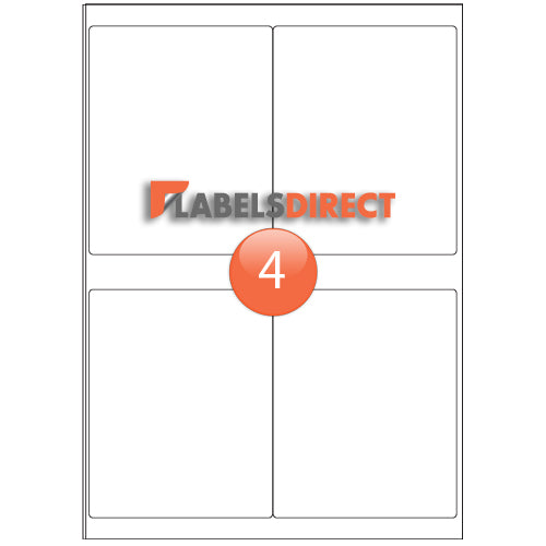 XLD-101-127 Round Cornered Labels 101.6mm x 127mm