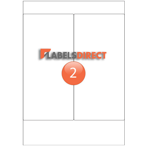 XLD-105-220 Round Cornered Labels 105mm x 220mm