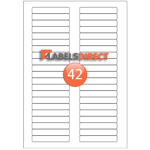 XLD-13-75 Square Cornered Labels 75mm x 13mm
