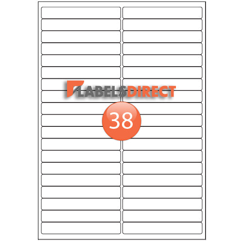 XLD-15-100 Round Cornered Labels 100mm x 15mm