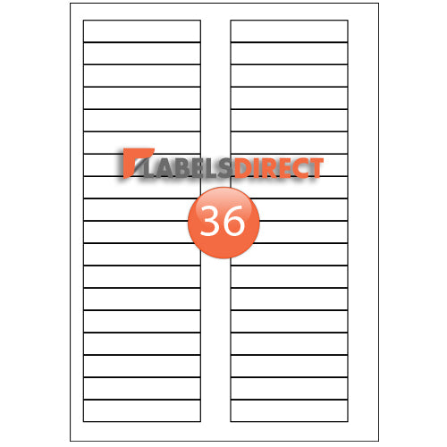 XLD-15-80 Square Cornered Labels 80mm x 15.1mm