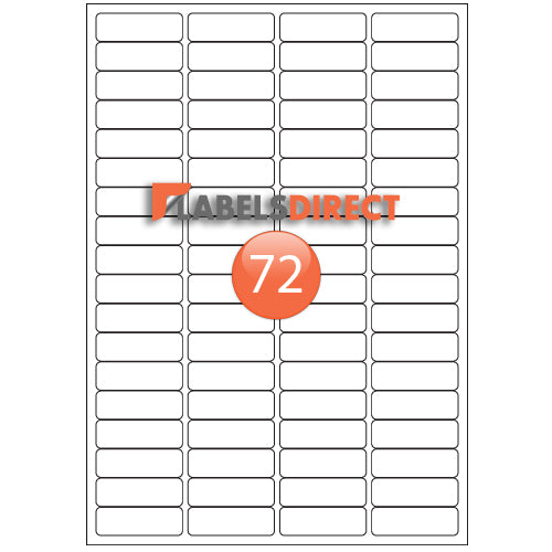 XLD-16-48 Round Cornered Labels 48mm x 16mm