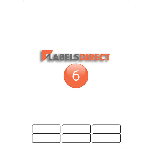 XLD-18-57 Round Cornered Labels 57mm x 18mm