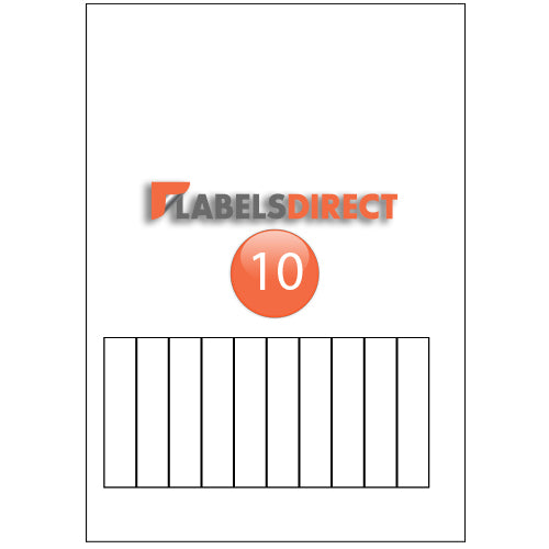XLD-18-83 Square Cornered Labels 18mm x 83.5mm