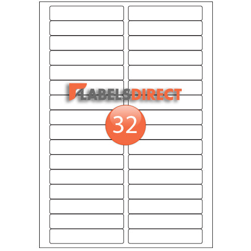 XLD-18-90 Round Cornered Labels 90mm x 18mm