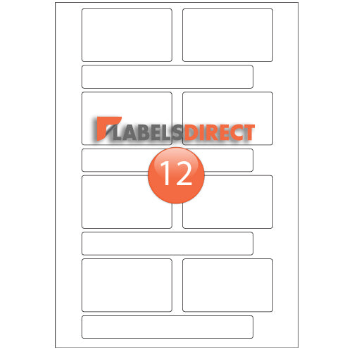 XLD-20-148 Round Cornered Labels 148mm x 20mm