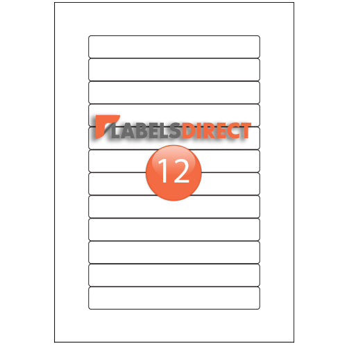 XLD-20-150 Round Cornered Labels 150mm x 20mm
