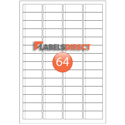XLD-20-47 Round Cornered Labels 47mm x 20mm